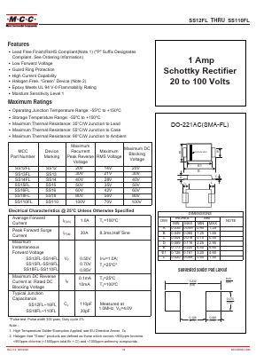 SS15FL-TP Datasheet PDF Micro Commercial Components