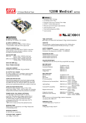 MPS-120-5 Datasheet PDF Mean Well Enterprises Co., Ltd.