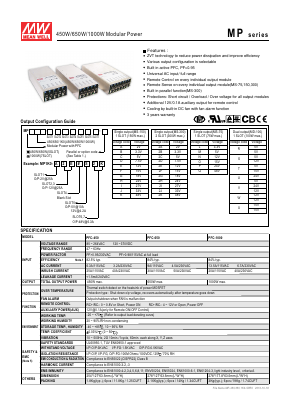 MD-100U Datasheet PDF Mean Well Enterprises Co., Ltd.