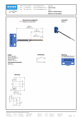 MK0241A66B2000W Datasheet PDF Meder Electronic