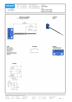 MK0241A66C500W Datasheet PDF Meder Electronic