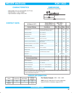KSK-1A52-2045 Datasheet PDF Meder Electronic