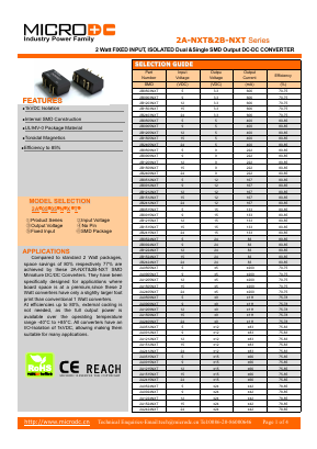 2A1224NXT Datasheet PDF Microdc power Technology Co., Ltd