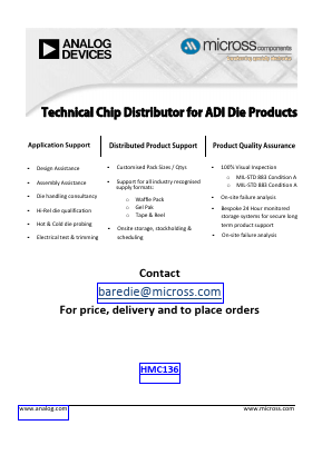 HMC136 Datasheet PDF Micross Components