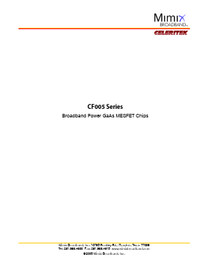 CF010-01 Datasheet PDF Mimix Broadband