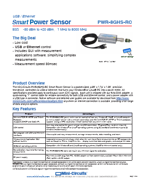 PWR-8GHS-RC Datasheet PDF Mini-Circuits