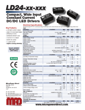 LD24-20-700 Datasheet PDF MicroPower Direct, LLC