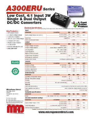 A300ERU Datasheet PDF MicroPower Direct, LLC