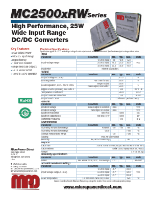 MC2512S-15RW Datasheet PDF MicroPower Direct, LLC