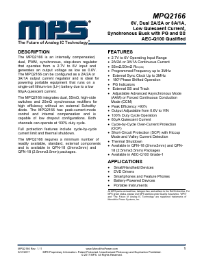 MPQ2166 Datasheet PDF Monolithic Power Systems