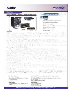 LD400-DC Datasheet PDF MRV Communications, Inc.