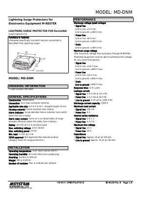 MD-DNM Datasheet PDF M-System Co.,Ltd.