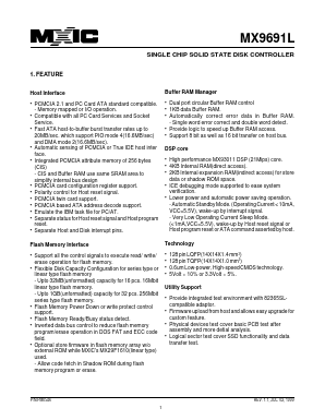 MX9691L Datasheet PDF Macronix International
