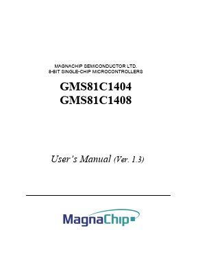 GMS81C1404E-HGXXX Datasheet PDF MagnaChip Semiconductor