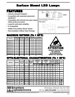 MTSM5100LA-G Datasheet PDF Marktech Optoelectronics