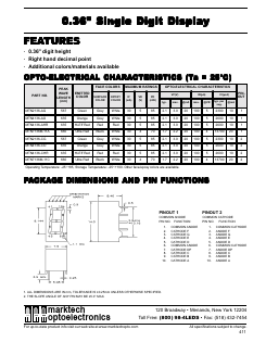 MTN4136M-CHR Datasheet PDF Marktech Optoelectronics