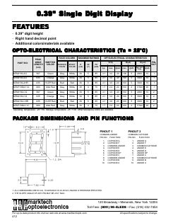 MTN4139-AHR Datasheet PDF Marktech Optoelectronics