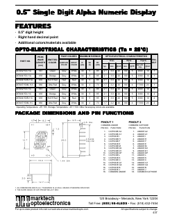 MTAN2150-11A Datasheet PDF Marktech Optoelectronics