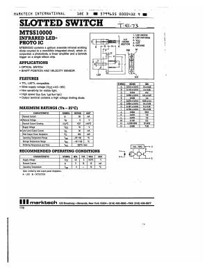 MTSS10000 Datasheet PDF Marktech Optoelectronics