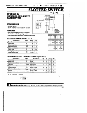 MTSS8520 Datasheet PDF Marktech Optoelectronics