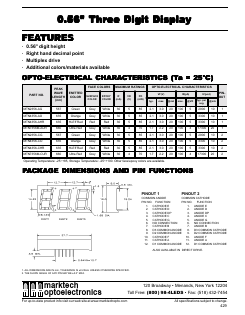 MTN7356M-CUR Datasheet PDF Marktech Optoelectronics
