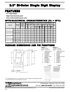 MTN6123-AHRG Datasheet PDF Marktech Optoelectronics