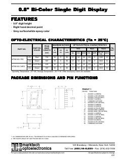 MTN6180-R Datasheet PDF Marktech Optoelectronics