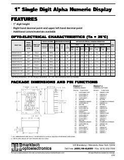 MTAN4125-AO Datasheet PDF Marktech Optoelectronics