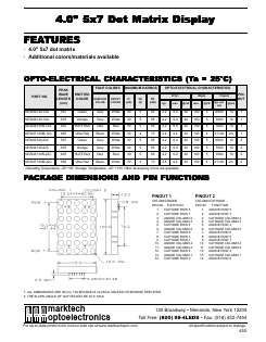 MTAN4140-22C Datasheet PDF Marktech Optoelectronics