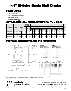 MTN6141-CHRG Datasheet PDF Marktech Optoelectronics