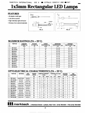 MT3194-Y Datasheet PDF Marktech Optoelectronics