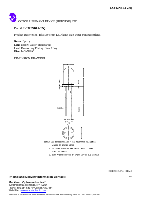 LC512NBL1-25Q Datasheet PDF Marktech Optoelectronics