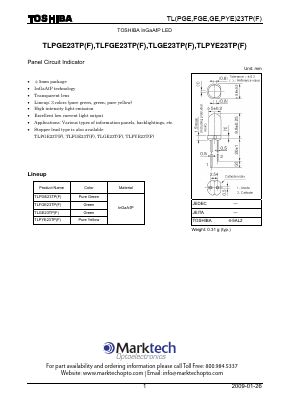 TLPYE23T Datasheet PDF Marktech Optoelectronics