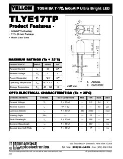 TLYE17TP Datasheet PDF Marktech Optoelectronics