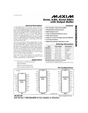 MAX529 Datasheet PDF Maxim Integrated