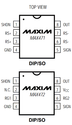 MAX472 Datasheet PDF Maxim Integrated