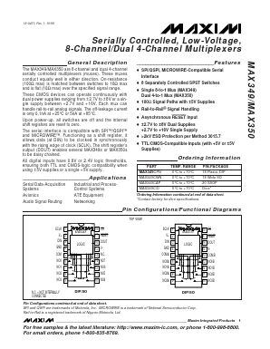 MAX350 Datasheet PDF Maxim Integrated
