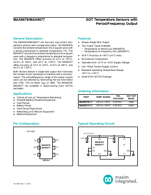 MAX6576 Datasheet PDF Maxim Integrated