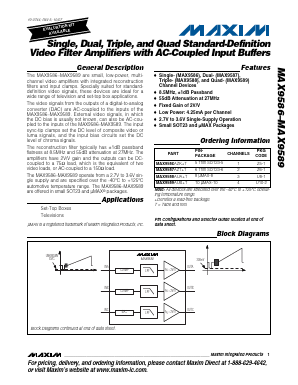 MAX9588 Datasheet PDF Maxim Integrated