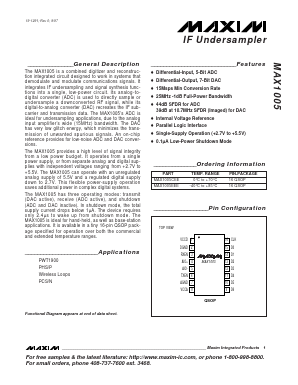 MAX1005EEE-T Datasheet PDF Maxim Integrated