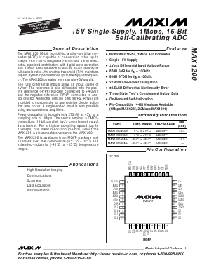 MAX1200ACMH Datasheet PDF Maxim Integrated