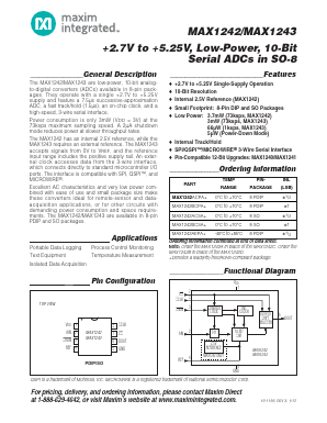 MAX1243AESA Datasheet PDF Maxim Integrated