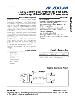 MAX14780E Datasheet PDF Maxim Integrated