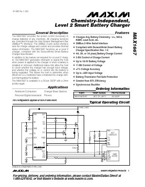 MAX1667EAP Datasheet PDF Maxim Integrated