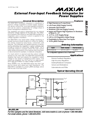 MAX1804EUB Datasheet PDF Maxim Integrated