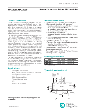 MAX1968 Datasheet PDF Maxim Integrated