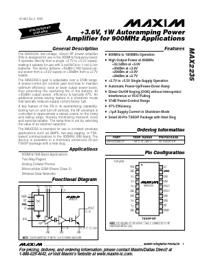 MAX2235 Datasheet PDF Maxim Integrated