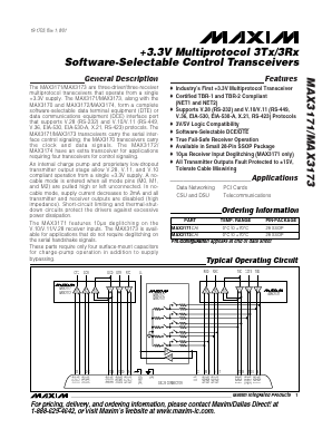 MAX3171CAI Datasheet PDF Maxim Integrated