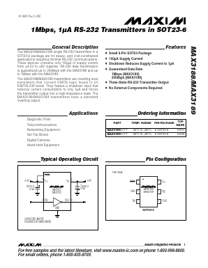 MAX3188-MAX3189 Datasheet PDF Maxim Integrated