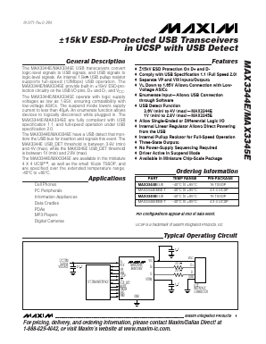 MAX3345EEUE Datasheet PDF Maxim Integrated